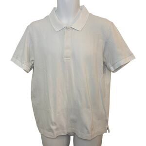 Everlane Classic White Polo Shirt Size Large. EUC